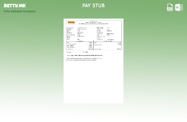 Шаблон за уплатница за образовен центар Fiitjee во модерен стил